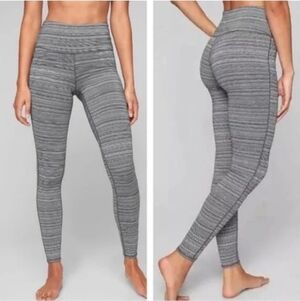 ATHLETA Chaturanga High Rise Leggings Heathered Gray Womens Size XXS